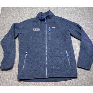 PATAGONIA Retro Pile Fleece Jacket Men XL #22801 Navy Warm Gorpcore Company Logo